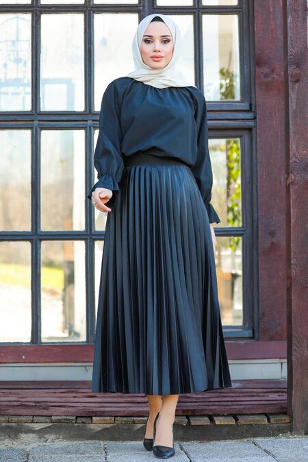 Black Hijab Skirt 20511S - NEVA STYLE