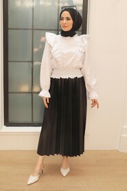 Black Hijab Skirt 4892S - 3