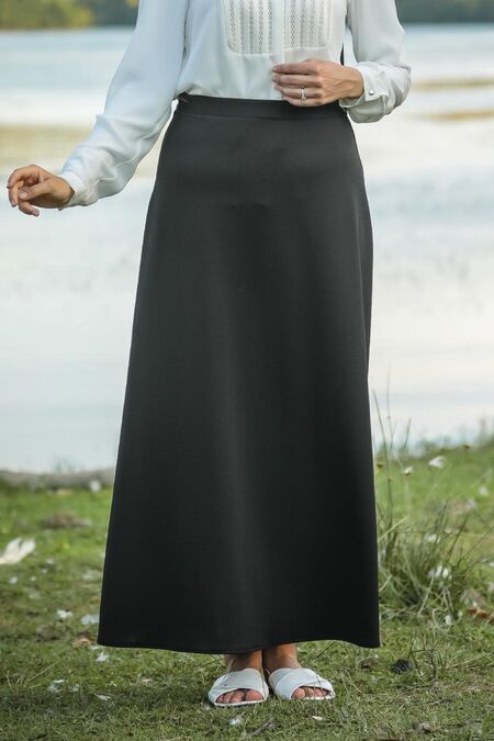 Black Hijab Skirts 5937S - NEVA STYLE