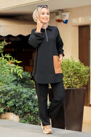 Black Hijab Suit 1301S - 1