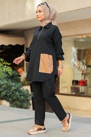 Black Hijab Suit 1301S - 2