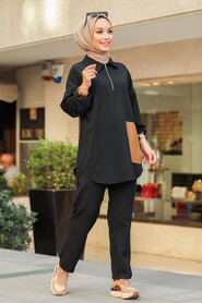 Black Hijab Suit 1301S - 4