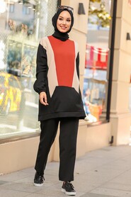 Black Hijab Suit 13023S - 1