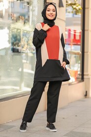Black Hijab Suit 13023S - 2