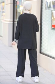 Black Hijab Suit Dress 1165S - 2