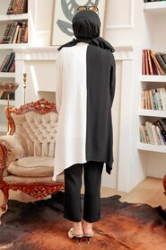 Black Hijab Suit Dress 1307S - 3
