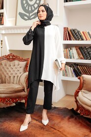 Black Hijab Suit Dress 1307S - 1