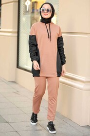 Black Hijab Suit Dress 1556S - 1
