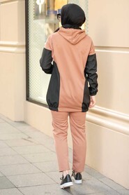 Black Hijab Suit Dress 1556S - 4