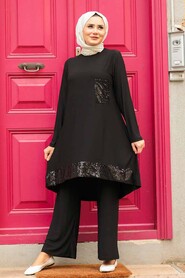 Black Hijab Suit Dress 1946S - 1