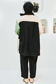Black Hijab Suit Dress 229031S - 8