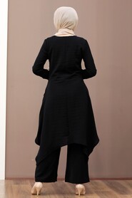 Black Hijab Suit Dress 2429S - 2