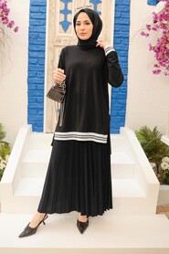 Black Hijab Suit Dress 50301S - 1