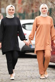 Black Hijab Suit Dress 5617S - 2