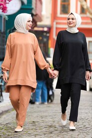 Black Hijab Suit Dress 5617S - 6