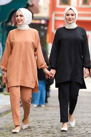 Black Hijab Suit Dress 5617S - 7
