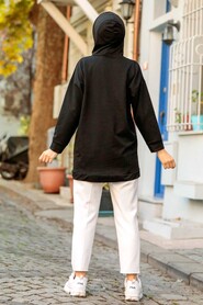 Black Hijab Sweatshirt 2394S - 3
