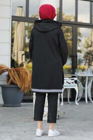 Black Hijab Sweatshirt & Tunic 40231S - 2