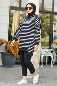 Black Hijab Sweatshirt & Tunic 40501S - 1