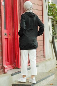 Black Hijab Sweatshirt & Tunic 4135S - 2