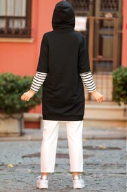 Black Hijab Sweatshirt & Tunic 4212S - 2