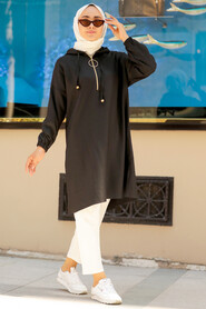 Black Hijab Sweatshirt & Tunic 492S - 2