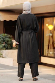 Black Hijab Triple Suit 51910S - 2