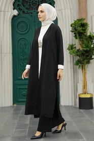 Black Hijab Triple Suit 5223S - 2