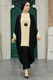 Black Hijab Triple Suit 52261S - 2