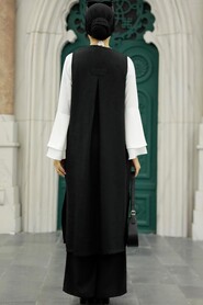 Black Hijab Triple Suit 52341S - 3