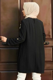 Black Hijab Tunic 10346S - 2