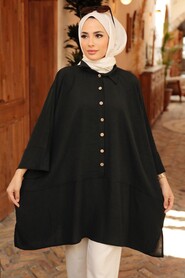 Black Hijab Tunic 1092S - 2