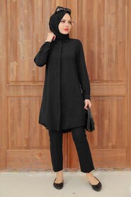 Black Hijab Tunic 1147S - 1