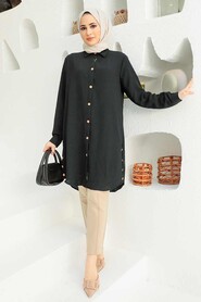 Black Hijab Tunic 1148S - 1