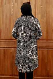 Black Hijab Tunic 11524S - 5