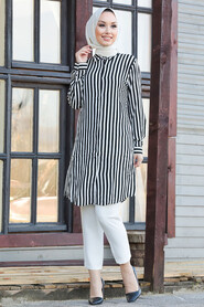 Black Hijab Tunic 11530S - 1