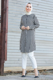Black Hijab Tunic 11530S - 2