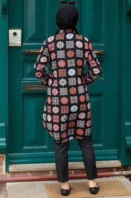 Black Hijab Tunic 11544S - 4