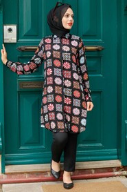 Black Hijab Tunic 11544S - 3