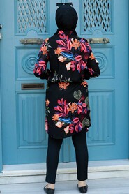 Black Hijab Tunic 11545S - 2