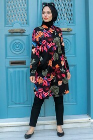 Black Hijab Tunic 11545S - 1