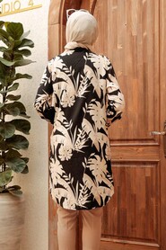 Black Hijab Tunic 11552S - 4