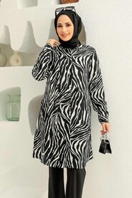 Black Hijab Tunic 11555S - 1