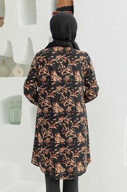 Black Hijab Tunic 11556S - 3
