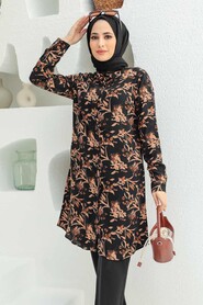 Black Hijab Tunic 11556S - 2