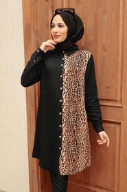 Black Hijab Tunic 11562S - 1