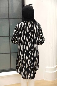 Black Hijab Tunic 11563S - 2