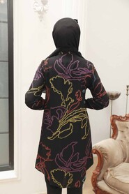 Black Hijab Tunic 11572S - 3