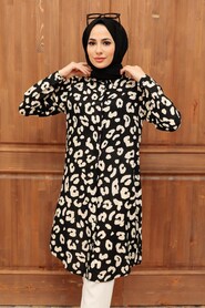 Black Hijab Tunic 11577S - 1