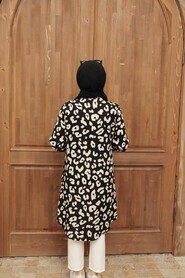 Black Hijab Tunic 11577S - 2